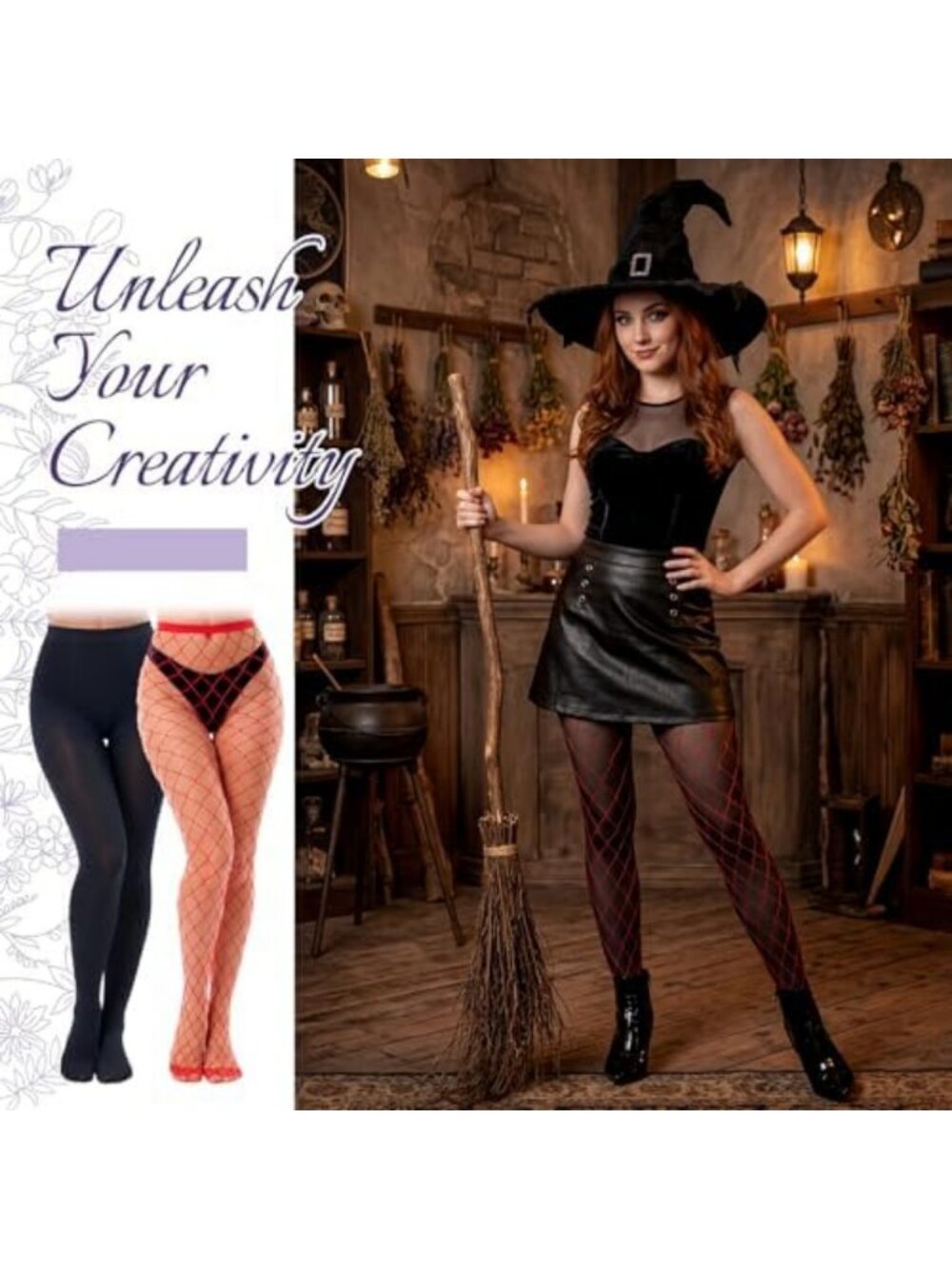 16 Pairs Colorful High Waist Leggings & Stockings for Women - Trendy & Comfy - Picture 6 of 7
